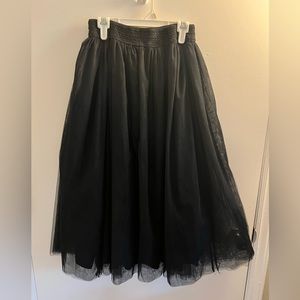 Black Tulle Skirt
